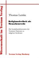 Cover for Religionsfreiheit als Menschenrecht