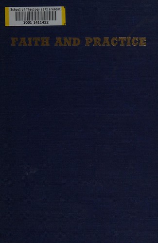 Cover for Faith and practice of the Philadelphia Yearly Meeting of the Religious Society of Friends
