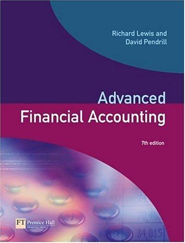 Cover for Advanced Financial Accounting