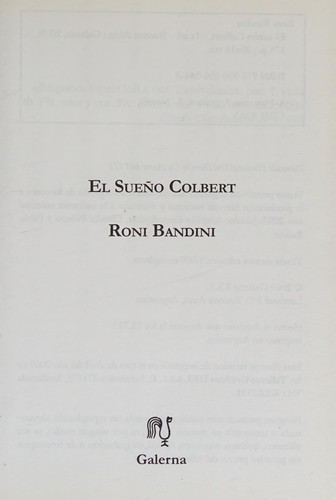 Cover for El sueño Colbert
