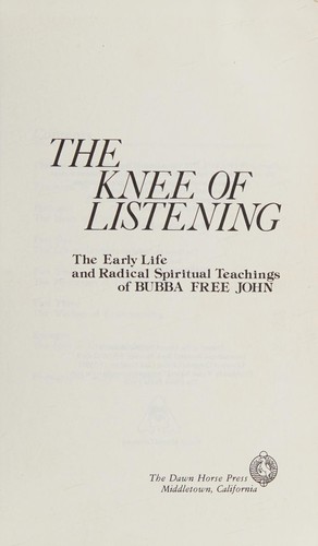 Cover for Knee of Listening