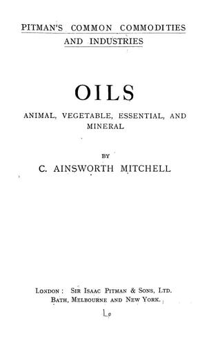 Cover for Oils
