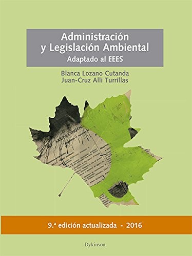 Cover for Administración y legislación ambiental