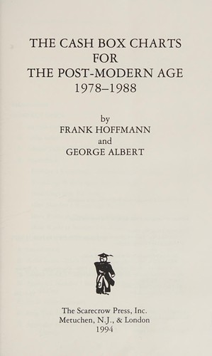 Cover for The Cash box charts for the post-modern age 1978-1988