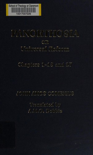 Cover for Panorthosia or Universal Reform, Chapters 1-18 and 27
