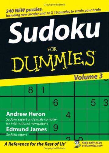 Cover for Sudoku For Dummies (For Dummies (Sports & Hobbies))