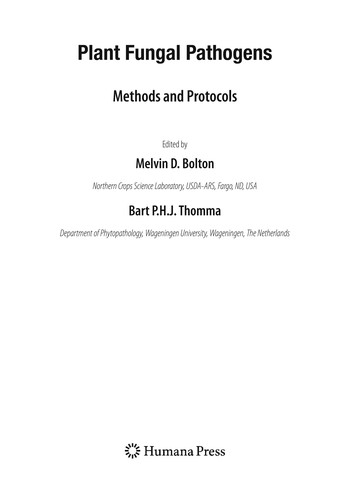 Cover for Plant fungal pathogens