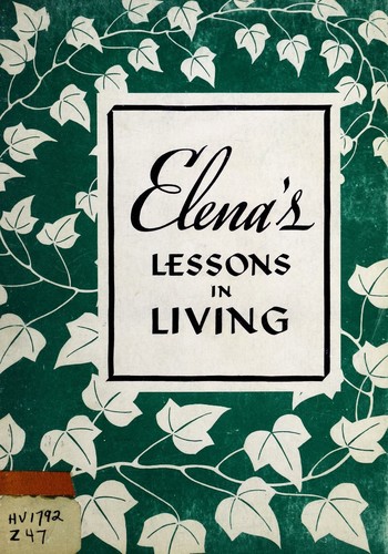Cover for Elena's lessons in living