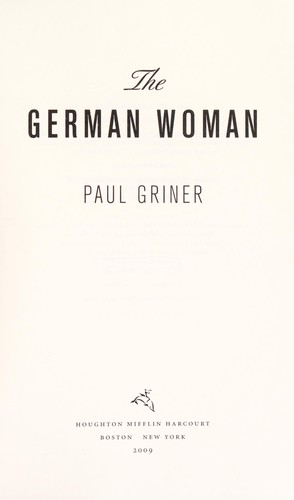 Cover for The German woman
