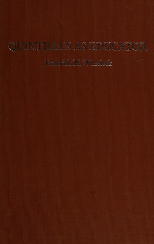 Cover for Quintilian as educator