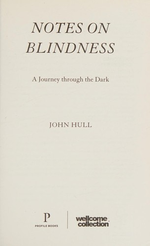 Cover for Notes on Blindness