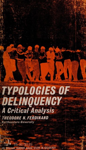 Cover for Typologies of delinquency