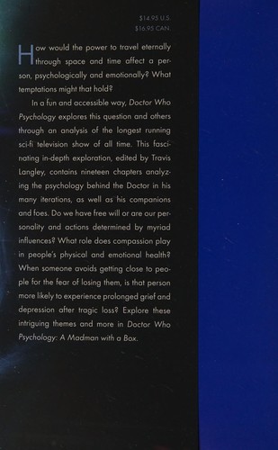 Cover for Doctor Who psychology