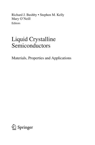 Cover for Liquid Crystalline Semiconductors