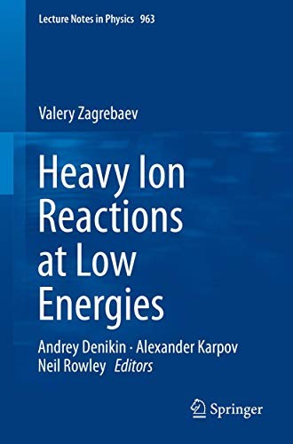 Cover for Heavy Ion Reactions at Low Energies