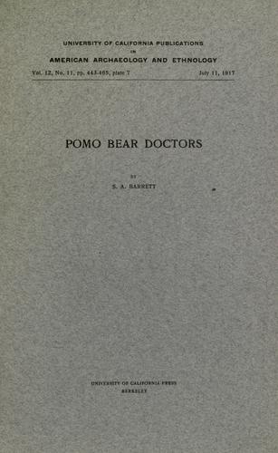Cover for Pomo bear doctors