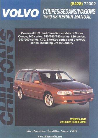 Cover for Chilton's Volvo coupes/sedans/wagons