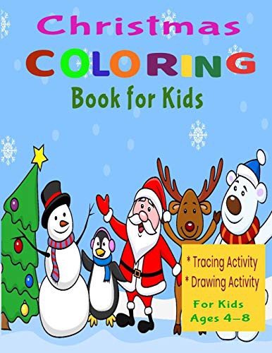 Cover for Christmas Activity Book for Kids