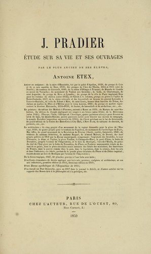 Cover for J. Pradier