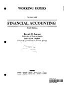 Cover for Financial Accounting Working Papers