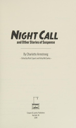 Cover for Night Call and Other Stories of Suspense