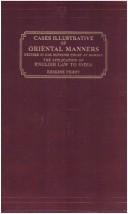 Cover for Cases illustrative of oriental life, decided in H.M. Supreme Court at Bombay, [and] the application of English law to India