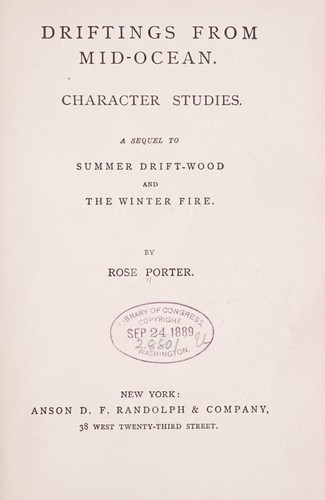 Cover for Driftings from mid-ocean