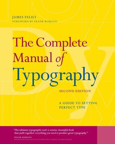 Cover for The complete manual of typography