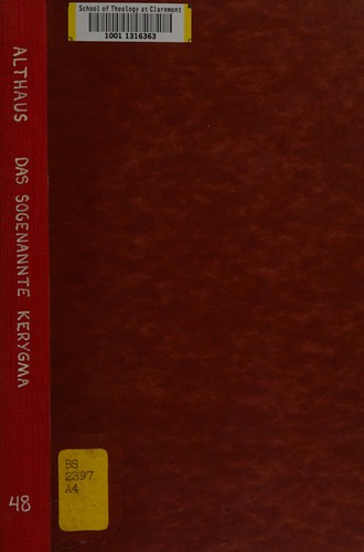 Cover for Das sogenannte Kerygma und der historische Jesus
