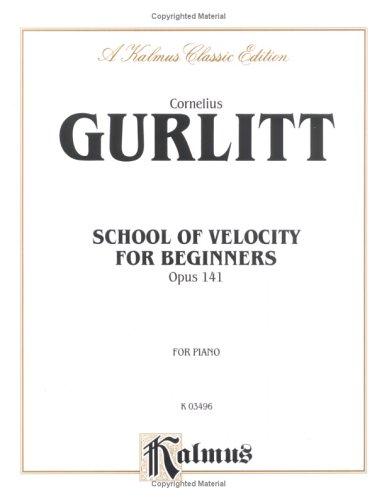 Cover for School of Velocity for Beginners, Op. 141