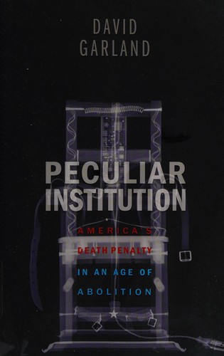 Cover for Peculiar institution