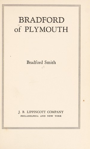 Cover for Bradford of Plymouth
