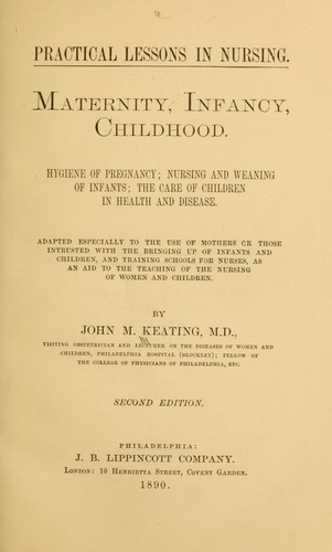 Cover for Maternity, infancy, childhood