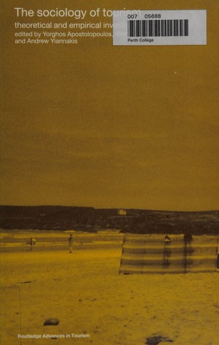 Cover for The sociology of tourism