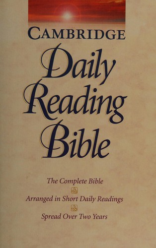 Cover for Cambridge daily reading Bible