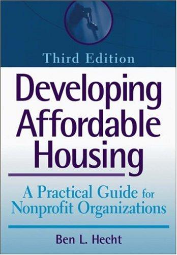 Cover for Developing affordable housing