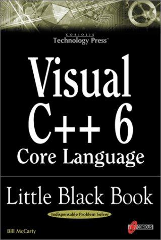 Cover for Visual C++ 6 Core Language Little Black Book