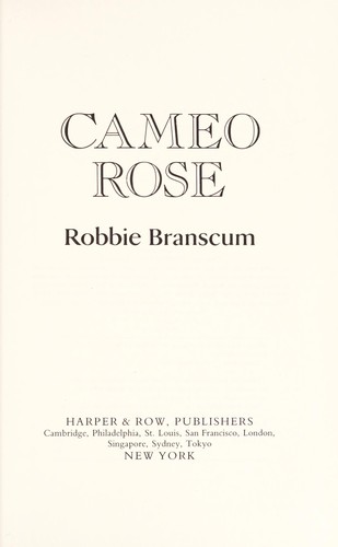 Cover for Cameo Rose