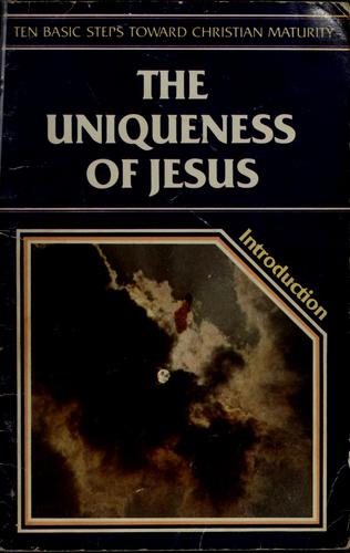 Cover for Uniqueness of jesus