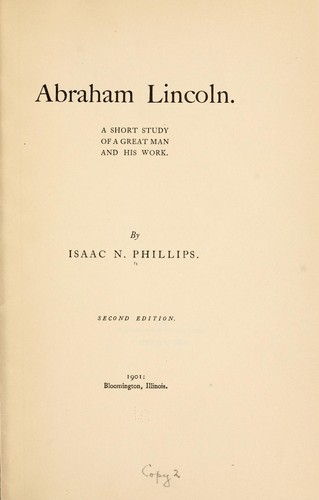 Cover for Abraham Lincoln.