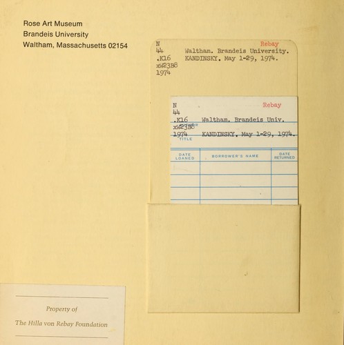 Cover for Kandinsky