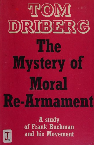 Cover for The mystery of Moral Re-Armament