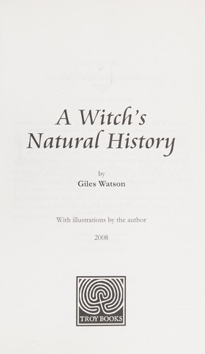 Cover for A witch's natural history