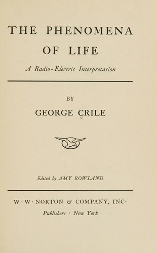 Cover for The phenomena of life
