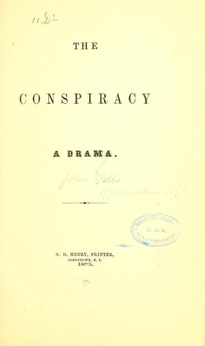 Cover for The conspiracy