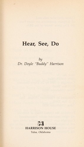 Cover for Hear, see, do