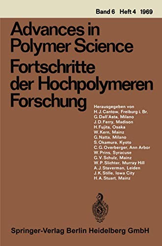 Cover for Advances in Polymer Science / Fortschritte der Hochpolymeren Forschung