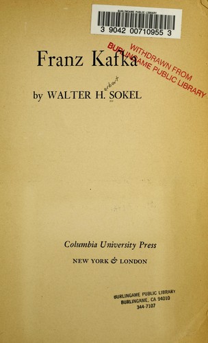 Cover for Franz Kafka (Essays on Modern Writers)
