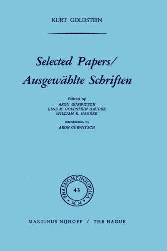 Cover for Selected Papers / Ausgewählte Schriften (Phaenomenologica)