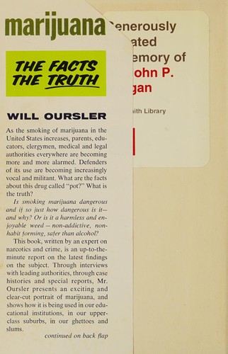 Cover for Marijuana: the facts, the truth